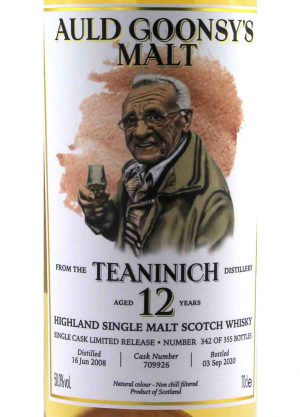 Auld Goonsy's-Teaninich 12 Year Old 50%-L-900X1250-Malt Whisky Agency