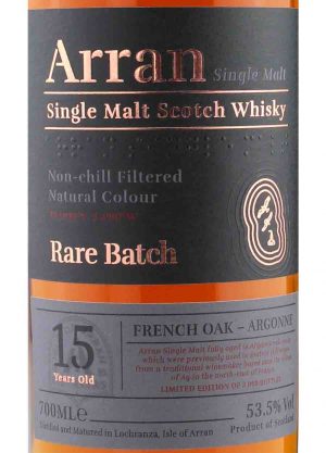 Arran 15 Year Old French Oak Argone 53.5%-L-900 x1250-Malt Whisky Agency