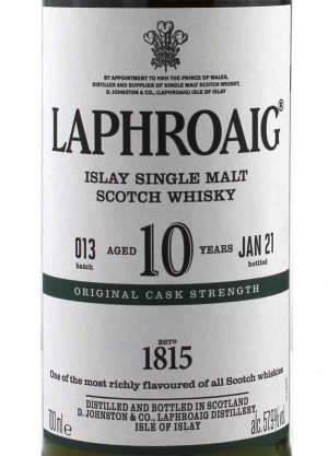 Laphroaig 10 Year Old Batch 13 Cask Strength 57.9%-L-900x1250 Malt Whisky Agency
