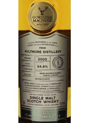 Gordon & MacPhail-Aultmore 15 Year Old 2005 54.6%-L-900x1250-Malt Whisky Agency